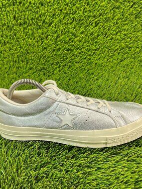 Converse One Star Pro OX Womens Size 9 Silver Casual Athletic Shoes Sneakers